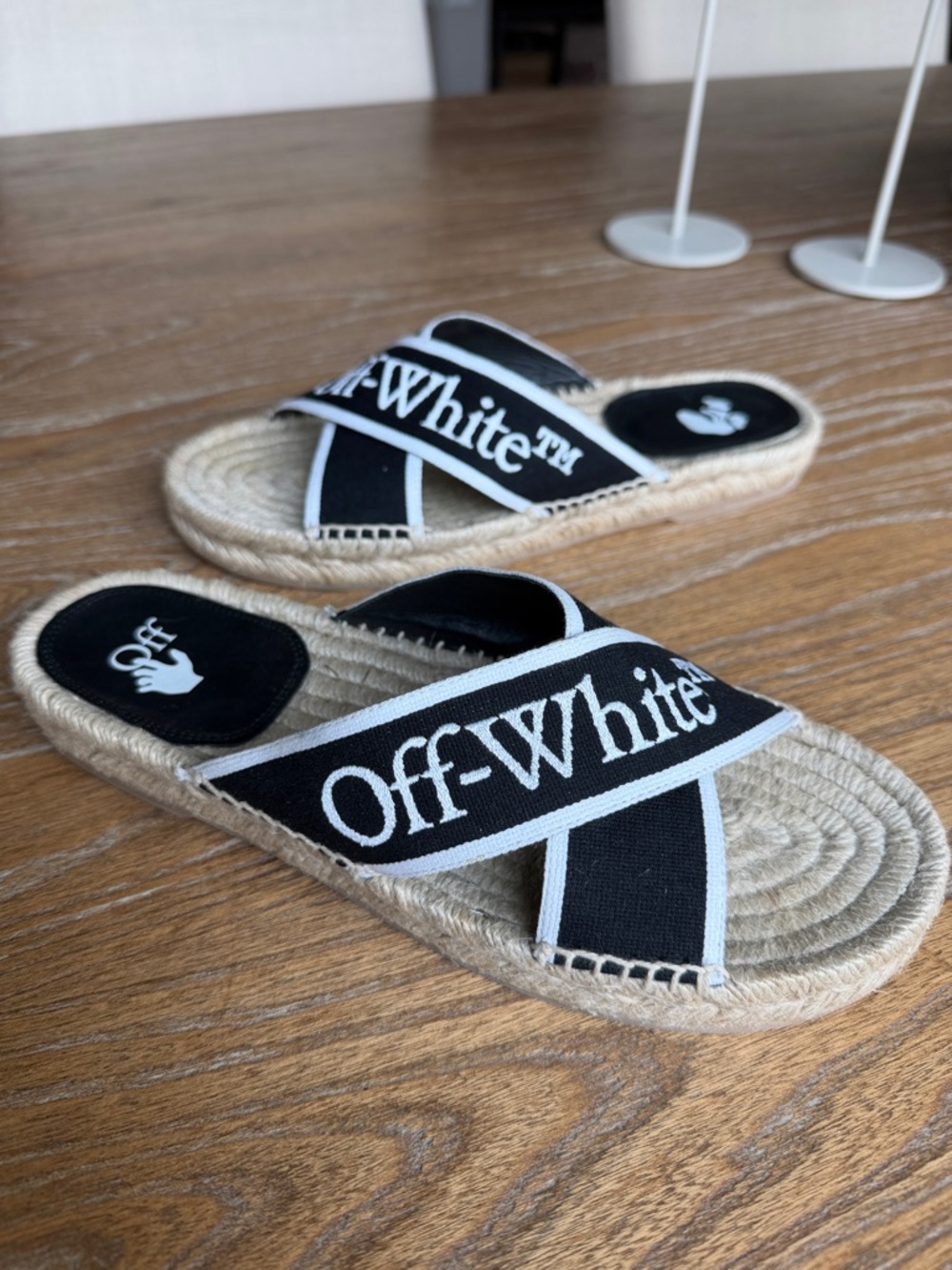 Off-White Criss Cross Espadrillas